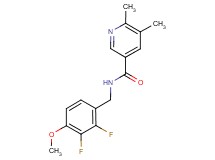 N-(2,3-difluoro-4-methoxybenzyl)-5,6-dimethylnicotinamide