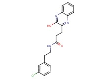 N-[2-(3-chlorophenyl)ethyl]-3-(3-hydroxy-2-quinoxalinyl)propanamide