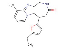 5-(5-ethyl-2-furyl)-10-methyl-1,2,4,5-tetrahydro-3H-pyrido[1',2':1,2]imidazo[4,5-c]azepin-3-one