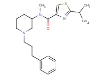 2-isopropyl-N-methyl-N-[1-(3-phenylpropyl)-3-piperidinyl]-1,3-thiazole-4-carboxamide