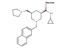 (3R,5R)-N-cyclopropyl-1-(2-naphthylmethyl)-5-(1-pyrrolidinylmethyl)-3-piperidinecarboxamide