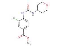 methyl 3-chloro-4-{[(tetrahydro-2H-pyran-4-ylamino)carbonyl]amino}benzoate