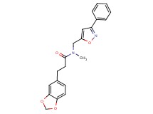 3-(1,3-benzodioxol-5-yl)-N-methyl-N-[(3-phenyl-5-isoxazolyl)methyl]propanamide