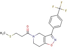 5-[3-(methylthio)propanoyl]-3-[4-(trifluoromethyl)phenyl]-4,5,6,7-tetrahydroisoxazolo[4,5-c]pyridine