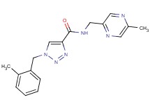 1-(2-methylbenzyl)-N-[(5-methyl-2-pyrazinyl)methyl]-1H-1,2,3-triazole-4-carboxamide