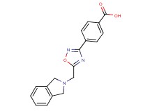 4-[5-(1,3-dihydro-2H-isoindol-2-ylmethyl)-1,2,4-oxadiazol-3-yl]benzoic acid