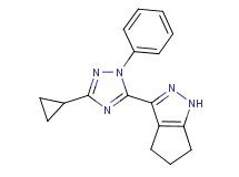 3-(3-cyclopropyl-1-phenyl-1H-1,2,4-triazol-5-yl)-1,4,5,6-tetrahydrocyclopenta[c]pyrazole