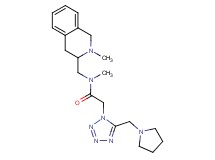 N-methyl-N-[(2-methyl-1,2,3,4-tetrahydro-3-isoquinolinyl)methyl]-2-[5-(1-pyrrolidinylmethyl)-1H-tetrazol-1-yl]acetamide