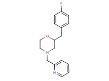 2-(4-fluorobenzyl)-4-(2-pyridinylmethyl)morpholine