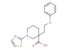 3-(2-phenoxyethyl)-1-(1,3-thiazol-2-yl)piperidine-3-carboxylic acid