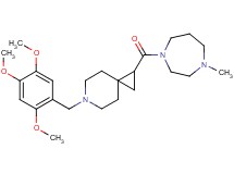 1-[(4-methyl-1,4-diazepan-1-yl)carbonyl]-6-(2,4,5-trimethoxybenzyl)-6-azaspiro[2.5]octane