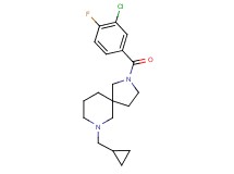 2-(3-chloro-4-fluorobenzoyl)-7-(cyclopropylmethyl)-2,7-diazaspiro[4.5]decane