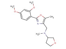N-{[2-(2,4-dimethoxyphenyl)-5-methyl-1,3-oxazol-4-yl]methyl}-N-methyltetrahydro-3-furanamine
