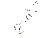 N-(cyclopropylmethyl)-N-methyl-2-{[3-(trifluoromethyl)phenoxy]methyl}-1,3-oxazole-4-carboxamide