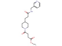 methyl 4-oxo-4-(4-{3-oxo-3-[(3-pyridinylmethyl)amino]propyl}-1-piperidinyl)butanoate