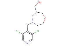 {4-[(3,5-dichloropyridin-4-yl)methyl]-1,4-oxazepan-6-yl}methanol