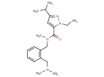 N-{2-[(dimethylamino)methyl]benzyl}-1-ethyl-3-isopropyl-N-methyl-1H-pyrazole-5-carboxamide