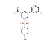 3',5'-difluoro-5-[(4-methylpiperazin-1-yl)sulfonyl]biphenyl-3-carboxylic acid