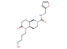 (4aS*,8aR*)-N-(2-furylmethyl)-1-(4-hydroxybutyl)-2-oxooctahydro-1,6-naphthyridine-6(2H)-carboxamide