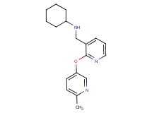 N-({2-[(6-methyl-3-pyridinyl)oxy]-3-pyridinyl}methyl)cyclohexanamine