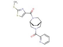 (1S*,5R*)-6-{[2-(methylthio)-1,3-thiazol-4-yl]carbonyl}-3-(pyridin-2-ylcarbonyl)-3,6-diazabicyclo[3.2.2]nonane