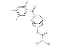 2-[(1S*,5R*)-6-(2-chloro-4,5-difluorobenzoyl)-3,6-diazabicyclo[3.2.2]non-3-yl]-N,N-dimethylacetamide