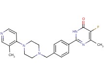 5-fluoro-6-methyl-2-(4-{[4-(3-methylpyridin-4-yl)piperazin-1-yl]methyl}phenyl)pyrimidin-4(3H)-one