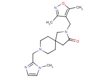 2-[(3,5-dimethyl-4-isoxazolyl)methyl]-8-[(1-methyl-1H-imidazol-2-yl)methyl]-2,8-diazaspiro[4.5]decan-3-one