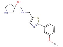 3-[({[2-(3-methoxyphenyl)-1,3-thiazol-5-yl]methyl}amino)methyl]-3-pyrrolidinol dihydrochloride