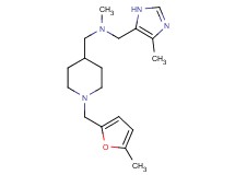 N-methyl-1-{1-[(5-methyl-2-furyl)methyl]-4-piperidinyl}-N-[(4-methyl-1H-imidazol-5-yl)methyl]methanamine