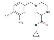 N-cyclopropyl-4-(3,4-dimethylbenzyl)-2-piperazinecarboxamide
