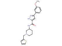 3-(3-methoxyphenyl)-N-[1-(2-thienylmethyl)-3-piperidinyl]-1H-pyrazole-5-carboxamide