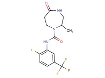 N-[2-fluoro-5-(trifluoromethyl)phenyl]-2-methyl-5-oxo-1,4-diazepane-1-carboxamide