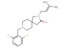 8-(2,6-difluorobenzyl)-2-(3-methyl-2-buten-1-yl)-2,8-diazaspiro[4.5]decan-3-one