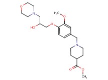 methyl 1-{4-[2-hydroxy-3-(4-morpholinyl)propoxy]-3-methoxybenzyl}-4-piperidinecarboxylate