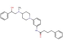 N-(3-{4-[(2-hydroxy-2-phenylethyl)(methyl)amino]-1-piperidinyl}phenyl)-4-phenylbutanamide