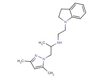 N-[2-(2,3-dihydro-1H-indol-1-yl)ethyl]-1-(3,5-dimethyl-1H-pyrazol-1-yl)propan-2-amine