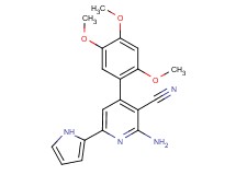 2-amino-6-(1H-pyrrol-2-yl)-4-(2,4,5-trimethoxyphenyl)nicotinonitrile