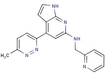 4-(6-methylpyridazin-3-yl)-N-(pyridin-2-ylmethyl)-1H-pyrrolo[2,3-b]pyridin-6-amine