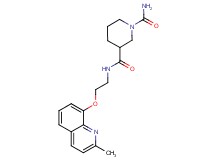 N~3~-{2-[(2-methyl-8-quinolinyl)oxy]ethyl}-1,3-piperidinedicarboxamide
