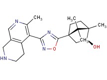 (1S*,2S*,4R*)-1,7,7-trimethyl-4-[3-(3-methyl-5,6,7,8-tetrahydro-2,7-naphthyridin-4-yl)-1,2,4-oxadiazol-5-yl]bicyclo[2.2.1]heptan-2-ol