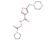 5-(morpholin-4-ylmethyl)-N-(2-oxo-2-pyrrolidin-1-ylethyl)-3-furamide