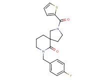 7-(4-fluorobenzyl)-2-(2-thienylcarbonyl)-2,7-diazaspiro[4.5]decan-6-one