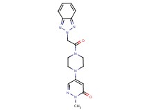 5-[4-(2H-1,2,3-benzotriazol-2-ylacetyl)-1-piperazinyl]-2-methyl-3(2H)-pyridazinone