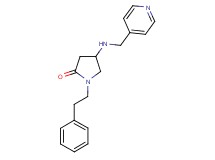 1-(2-phenylethyl)-4-[(4-pyridinylmethyl)amino]-2-pyrrolidinone