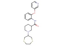 1-(1,4-dithiepan-6-yl)-N-[2-(3-pyridinyloxy)phenyl]-3-piperidinecarboxamide