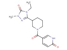5-{[3-(4-ethyl-1-methyl-5-oxo-4,5-dihydro-1H-1,2,4-triazol-3-yl)piperidin-1-yl]carbonyl}pyridin-2(1H)-one