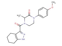 1-(4-methoxyphenyl)-3-methyl-4-(4,5,6,7-tetrahydro-1H-indazol-3-ylcarbonyl)-2-piperazinone