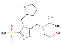 2-(isopropyl{[2-(methylsulfonyl)-1-(tetrahydro-2-furanylmethyl)-1H-imidazol-5-yl]methyl}amino)ethanol