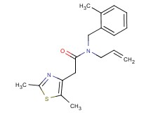N-allyl-2-(2,5-dimethyl-1,3-thiazol-4-yl)-N-(2-methylbenzyl)acetamide